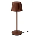 Lucide LED Akku-Tischleuchte JUSTINE, 2W, 2700K, 210lm, IP54, dimmbar, rostfarben