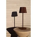 Lucide LED Akku-Tischleuchte JUSTINE, 2W, 2700K, 210lm, IP54, dimmbar, rostfarben