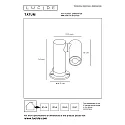Lucide wallwasher TATUM LED cylindrical IP65, anthracite