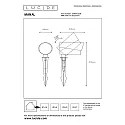 Lucide gorund spike luminaire MANAL LED cylindrical IP65, anthracite