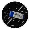 Lucide LED Deckenleuchte CERES Badleuchte, Ø 21,5 cm, 1x30W, 3000K, IP44, dimmbar, schwarz