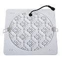 Lucide ceiling luminaire CERES LED square IP44, white dimmable