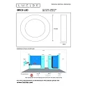 ceiling luminaire BRICE LED round IP44, black