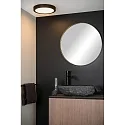 LED Deckenleuchte BRICE Badleuchte, Ø 30 cm, 1x30W, 3000K, IP44, rund, dimmbar, schwarz