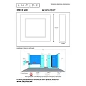 LED Deckenleuchte BRICE Badleuchte, 1x15W, 3000K, IP44, eckig, dimmbar, schwarz