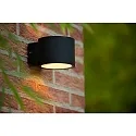 Lucide outdoor wall luminaire OXFORD G9 IP54, black 