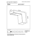 Lucide spot TEXAS LED square IP54, anthracite