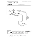 Lucide spot TEXAS IR LED square IP54, anthracite