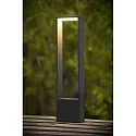 Lucide LED Outdoor Pollerleuchte GOA, 1x6,5W, 3000K, IP54, eckig, Anthrazit