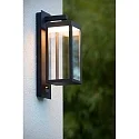 Lucide LED Outdoor Wandleuchte CLAIRETTE, 1x15W, 3000K, IP54, 16,7x12x38 cm, Anthrazit
