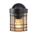 Lucide wall luminaire KEPPEL round E27 IP23, black