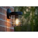 Lucide wall luminaire KEPPEL round E27 IP23, black