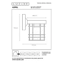 Lucide wall luminaire KEPPEL round E27 IP23, black