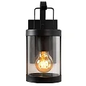 Lucide wall luminaire LINDELO round E27 IP23, black