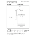 Lucide wall luminaire LINDELO round E27 IP23, black
