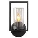 Lucide LED Outdoor Wandleuchte NISPEN, 1xE14, IP44, schwarz