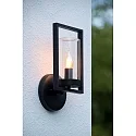 Lucide LED Outdoor Wandleuchte NISPEN, 1xE14, IP44, schwarz