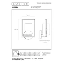 Lucide LED Outdoor Wandleuchte NISPEN, 1xE14, IP44, schwarz