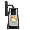 Lucide LED Outdoor Wandleuchte MATSLOT, 1xE27, IP23, 14,2x13x24,6 cm, schwarz