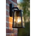 Lucide LED Outdoor Wandleuchte MATSLOT, 1xE27, IP23, 14,2x13x24,6 cm, schwarz