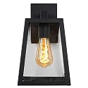 Lucide LED Outdoor Wandleuchte MATSLOT, 1xE27, IP23, 18x16,5x30,5 cm, schwarz