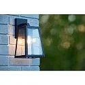 Lucide LED Outdoor Wandleuchte MATSLOT, 1xE27, IP23, 18x16,5x30,5 cm, schwarz