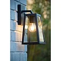 Lucide LED Outdoor Wandleuchte MATSLOT, 1xE27, IP23, 18x16,5x30,5 cm, schwarz