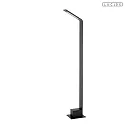 Lucide bollard lamp LAWFORD IP54, black 