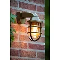 Lucide wall luminaire LEWIS oval E27 IP44, gold matt, brass
