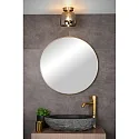 ceiling luminaire TYLER round G9 IP44, gold matt, brass