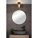 Lucide ceiling luminaire TYLER round G9 IP44, black matt