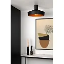 ceiling luminaire CARDIFF round E27 IP20, gold matt, brass, black