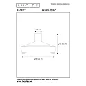 ceiling luminaire CARDIFF round E27 IP20, gold matt, brass, black