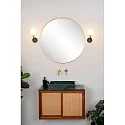 Lucide wall luminaire BEREND rigid, ball shaped G9 IP44, gold matt, brass, black