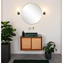 Lucide wall luminaire BEREND rigid, ball shaped G9 IP44, gold matt, brass, black