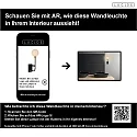 Lucide Wandleuchte BEREND Badezimmerleuchte, 1xG9, IP44, Höhe 39cm, schwarz