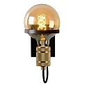 Lucide wall luminaire OTTELIEN square E27 IP20, gold matt, brass, black