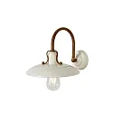 Lucide wall luminaire ROEMER round E27 IP20, beige, rust