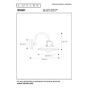 Lucide wall luminaire ROEMER round E27 IP20, beige, rust