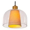 Lucide pendant luminaire GUNHILD 3 flames E27 IP20, beige, transparent dimmable