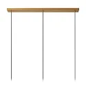 Lucide pendant luminaire GUNHILD 3 flames E27 IP20, beige, transparent dimmable