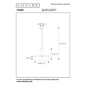 Lucide pendant luminaire GIADA round E27 IP20, gold matt, brass, black