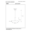 Lucide pendant luminaire GIADA round E27 IP20, gold matt, brass, black