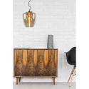 pendant luminaire FLORIEN oval E27 IP20, amber dimmable