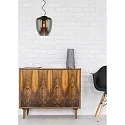 Lucide pendant luminaire FLORIEN oval E27 IP20, smoky colour dimmable