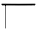 Lucide pendant luminaire SURTUS 6 flames, square E27 IP20, black