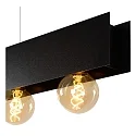 Lucide pendant luminaire SURTUS 6 flames, square E27 IP20, black