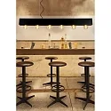 Lucide pendant luminaire SURTUS 6 flames, square E27 IP20, black