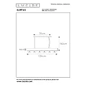 Lucide pendant luminaire SURTUS 6 flames, square E27 IP20, black