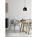 pendant luminaire NOLAN E27 IP20, gold matt, brass, black